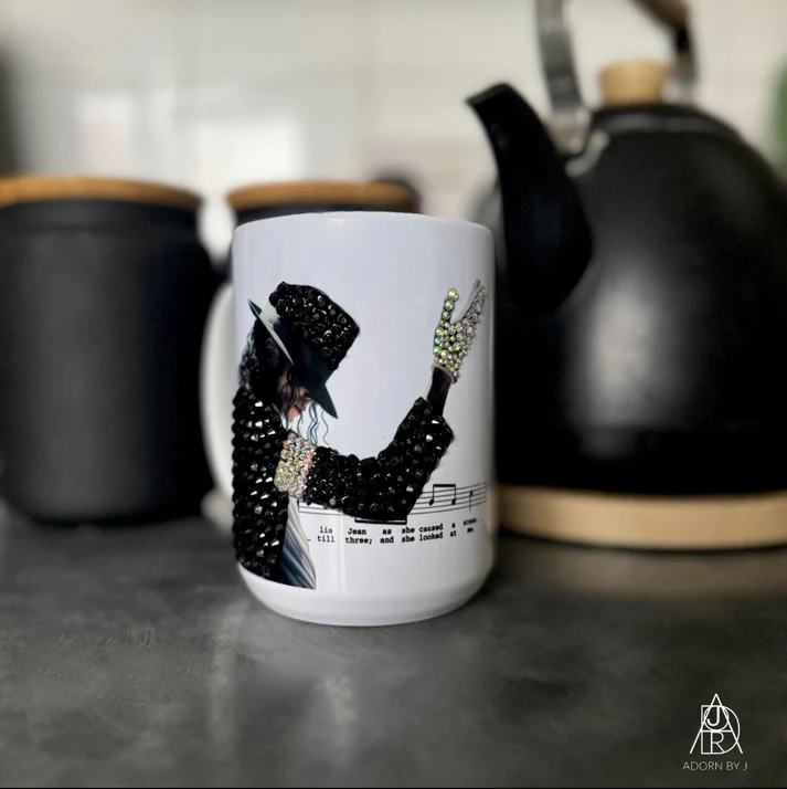 🕺 MJ Gloves Design Mug Set