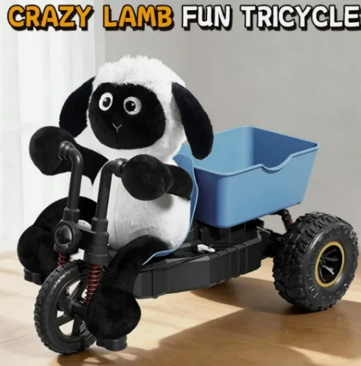 🐑 Remote Control Lamb Tricycle - Drift Stunt High-Speed Racing Toy with LED Lights 🚲