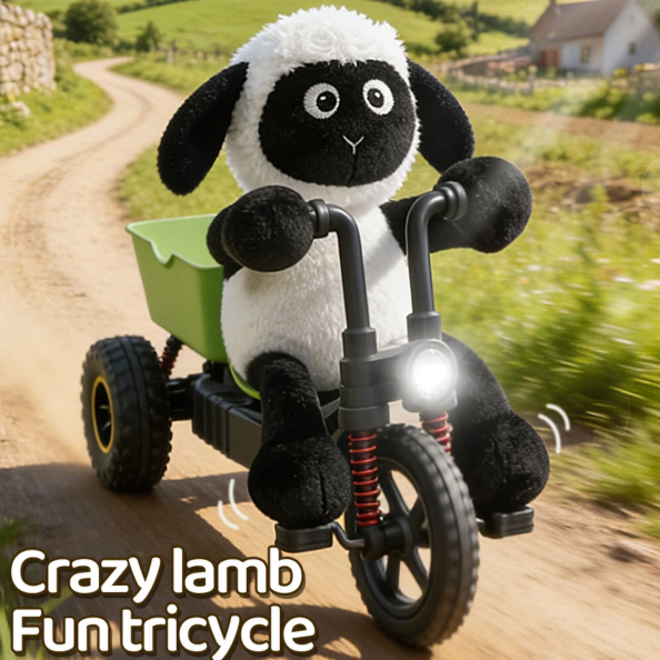 🐑 Remote Control Lamb Tricycle - Drift Stunt High-Speed Racing Toy with LED Lights 🚲