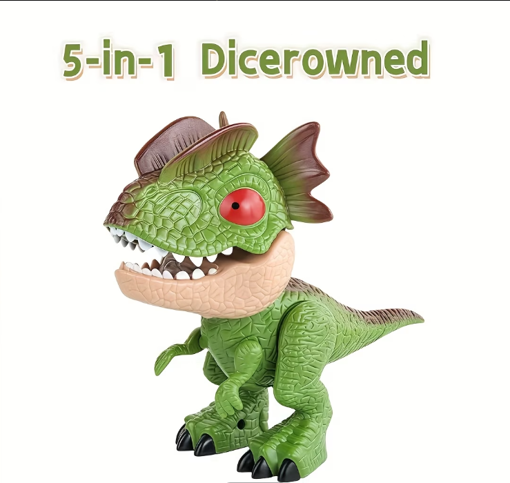 🦖 Dinosaur Stationery Set - 5-in-1 Removable Dino School Supplies, Best Back-to-School Gift