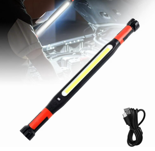 🔦 Magnetic Rechargeable LED Work Light Bar - Mechanic Garage Under-Hood Lighting Tool