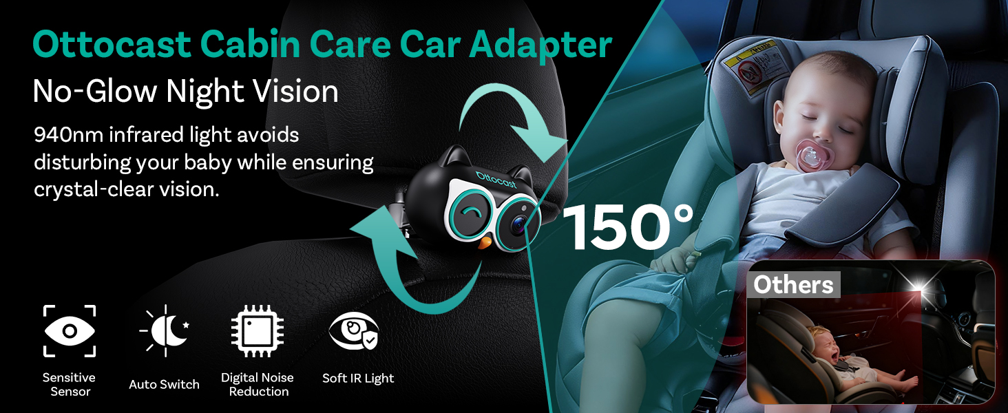 ottocast 婴儿车载摄像头