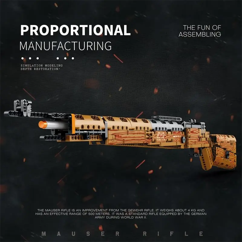 🔫 Kar98K Sniper Rifle Building Block Set