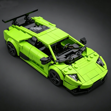 🏎️ Custom Sports Car Building Block Display - Precision Crafted Collector's Model