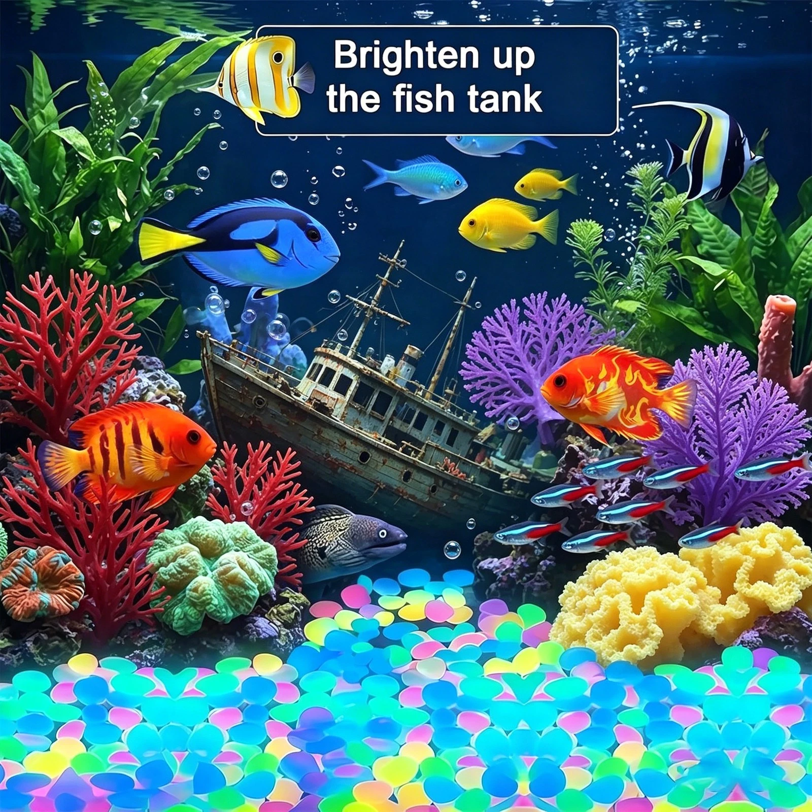 🌌 Glow In The Dark Pebbles | Luminous Decorative Stones