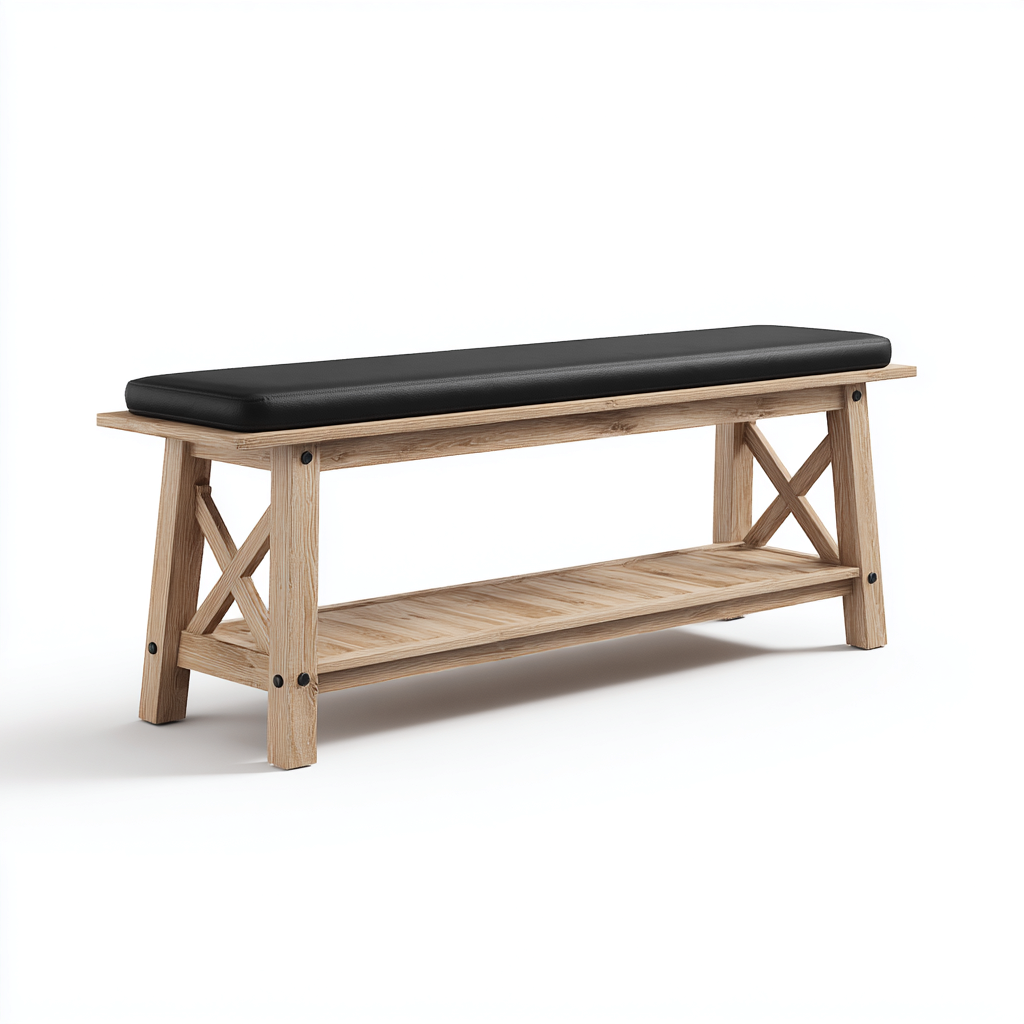 Schuhschrank Holz 100x35x50 cm - Braun-Schwarz - Modernes Design-Oakupshop