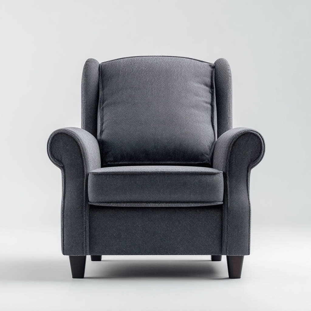 Liegesessel Stoffpolster 90x88x106 cm - Grey - Klassisches Design-Oakupshop