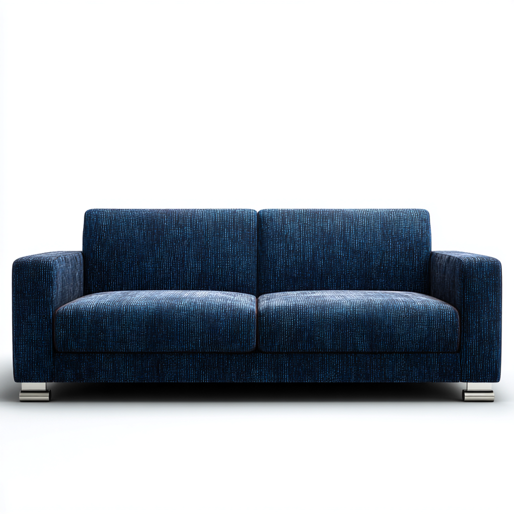 Zweisitzer Sofa Stoffpolsterung 190x93x85 cm - Dunkelblau - Modernes Design-Oakupshop