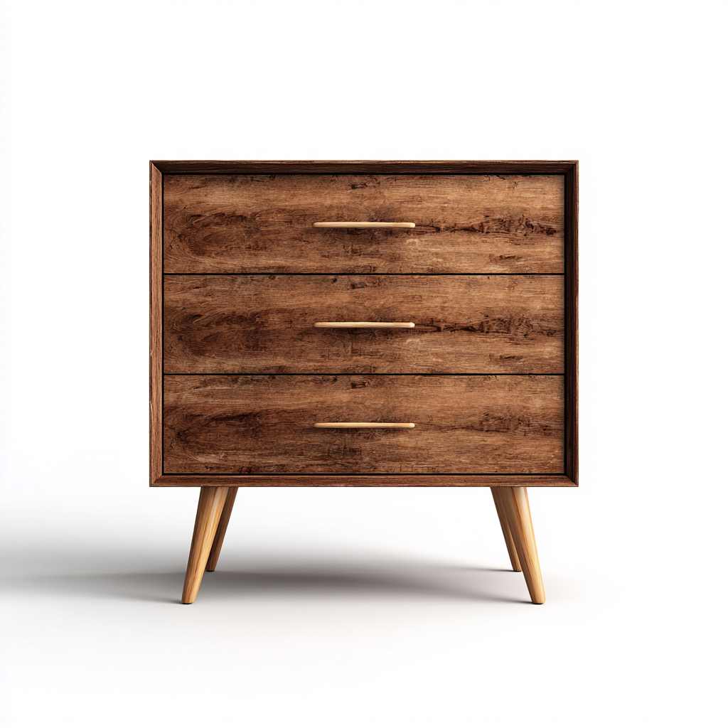 Kommode mit Schubladen Massivholz 92x41x89 cm - Brown - Vintage Design-Oakupshop