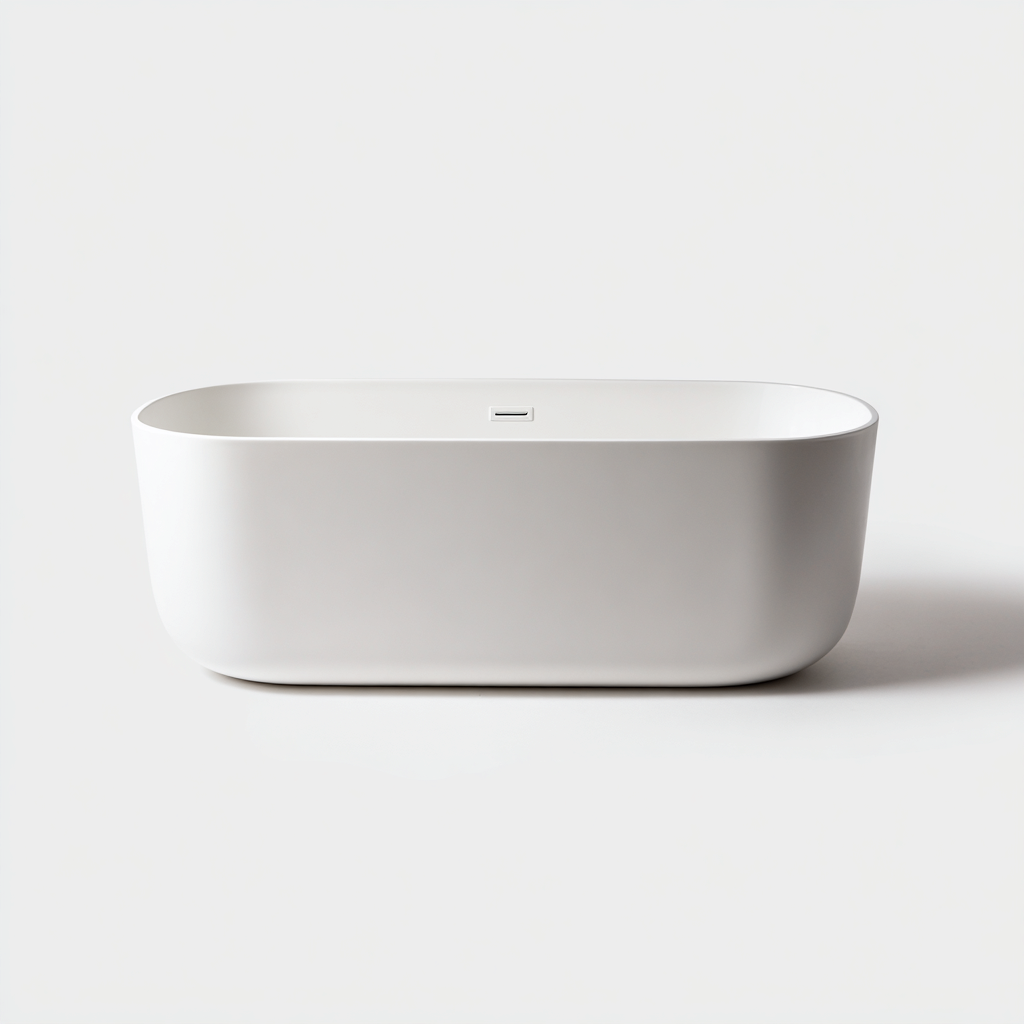 Badewanne Acryl 168x72x55 cm - Weiß - Modernes Design-Oakupshop