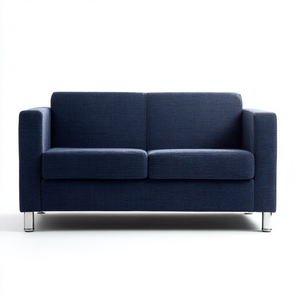 Zweisitzer Sofa Stoffpolsterung 180x86x83 cm - Dunkelblau - Modernes Design-Oakupshop