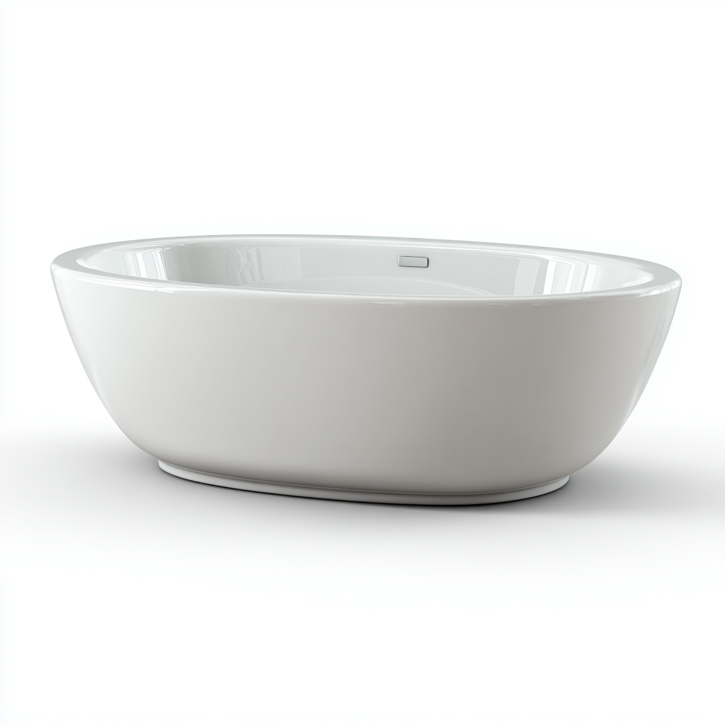 Badewanne Acryl 175x80x60 cm - Weiß - Modernes Design-Oakupshop