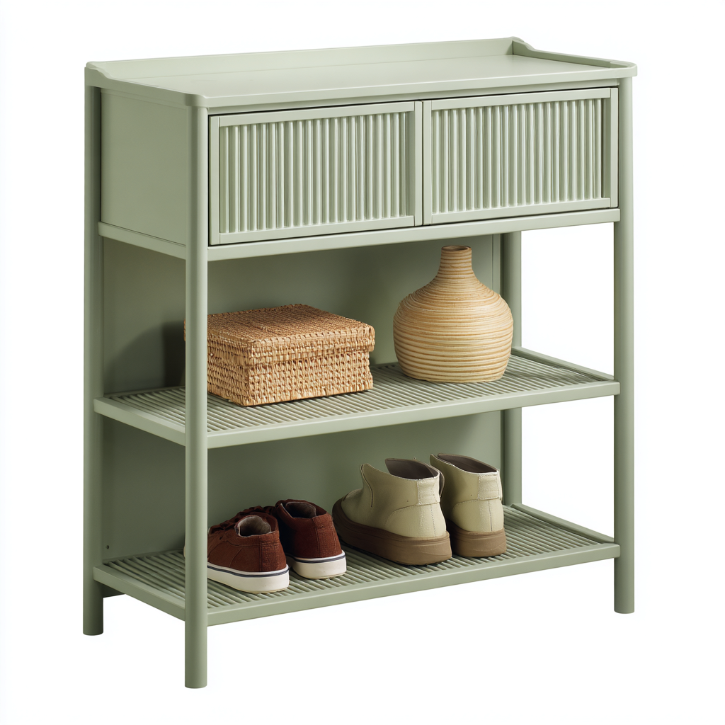 Schuhschrank Metall 70x30x90 cm - Green - Modernes Design-Oakupshop