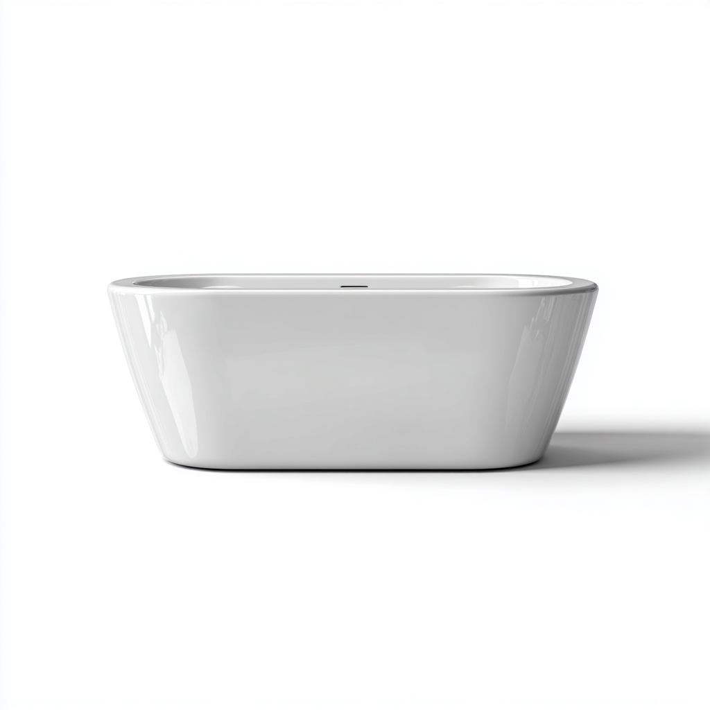 Badewanne Acryl 170x75x55 cm - Weiß - Modernes Design-Oakupshop