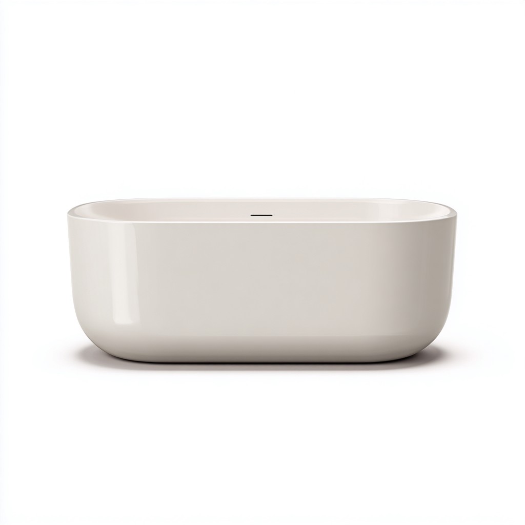 Badewanne Acryl 170x75x55 cm Weiß Modernes Design-Oakupshop