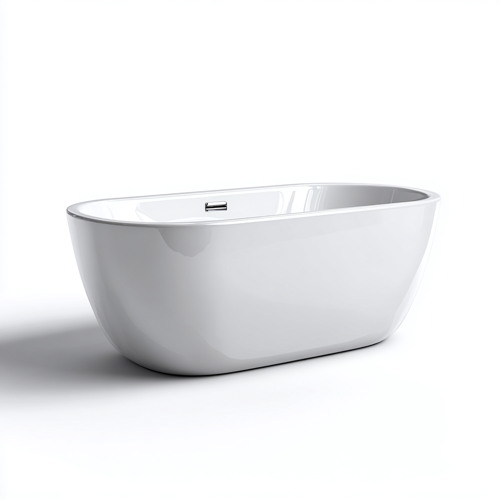 Badewanne Acryl 172x78x60 cm - Weiß - Modernes Design für Badezimmer-Oakupshop