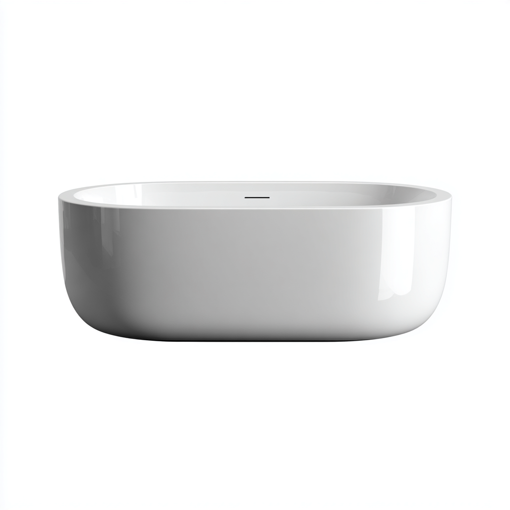Badewanne Acryl 170x80x55 cm - Weiß - Modernes Design-Oakupshop