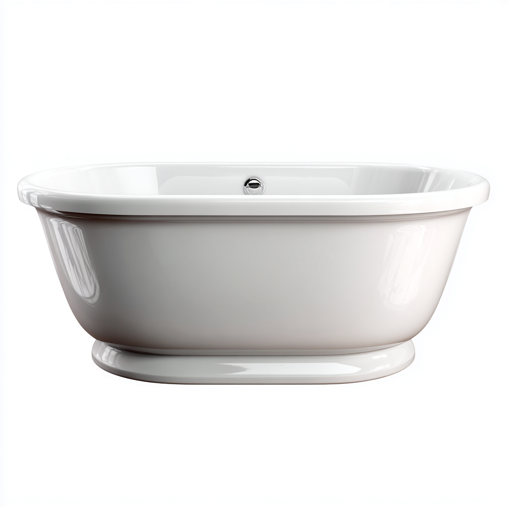 Badewanne Acryl 165x78x60 cm - Weiß - Klassisches Design für Badezimmer-Oakupshop
