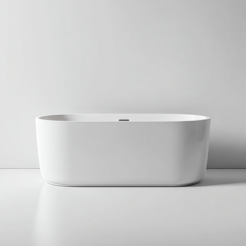Badewanne Acryl 168x74x60 cm - Weiß - Modernes Design-Oakupshop