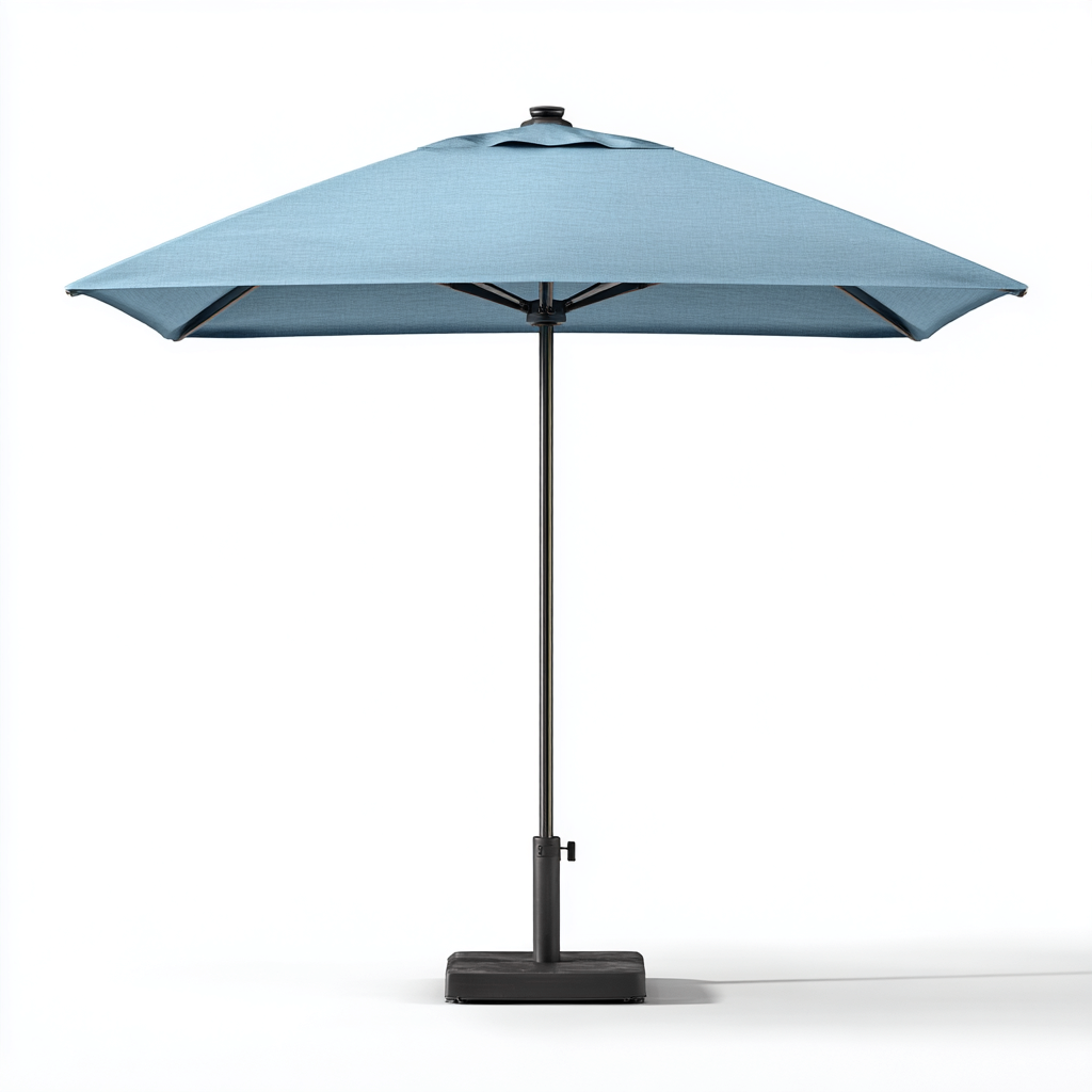Gartenschirm Polyester 280x280x245 cm - blau - Höhenverstellung und UV-Schutz-Oakupshop