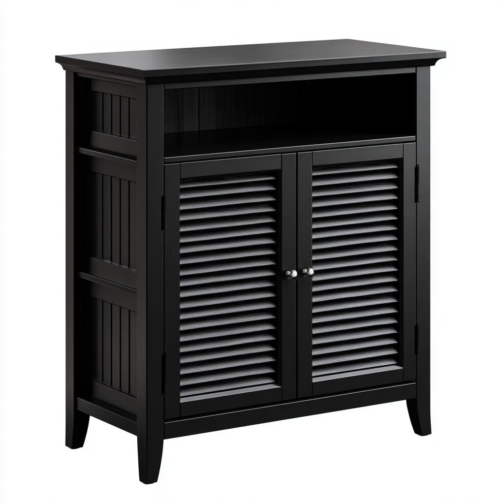 Schuhschrank Holz 75x33x90 cm - Schwarz - Modernes Design-Oakupshop