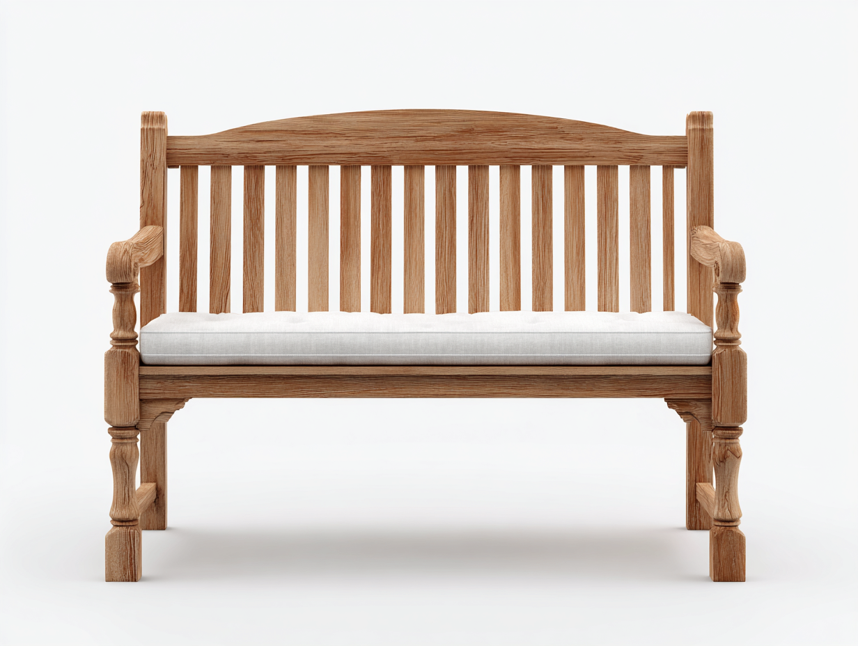 Bancos de jardín de madera maciza 140 x 58 x 88 cm color madera natural - banco de jardín para terraza - diseño clásico resistente-Oakmyhut