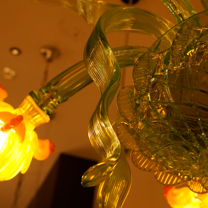 Murano Style Floral Chandelier
