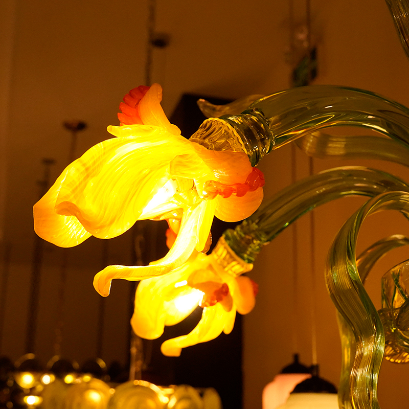 Murano Style Floral Chandelier