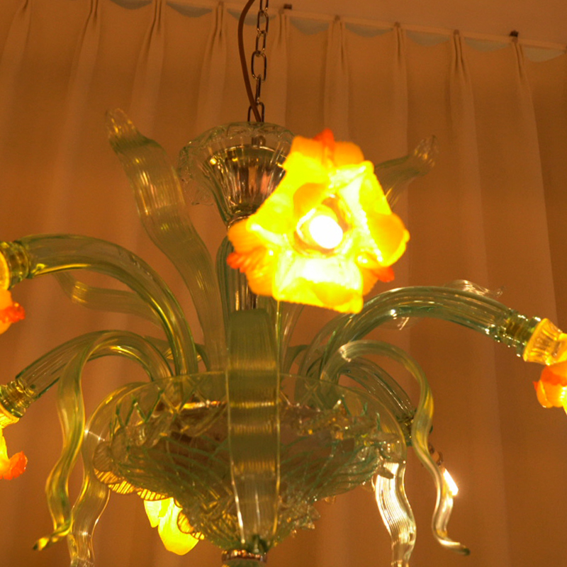 Murano Style Floral Chandelier