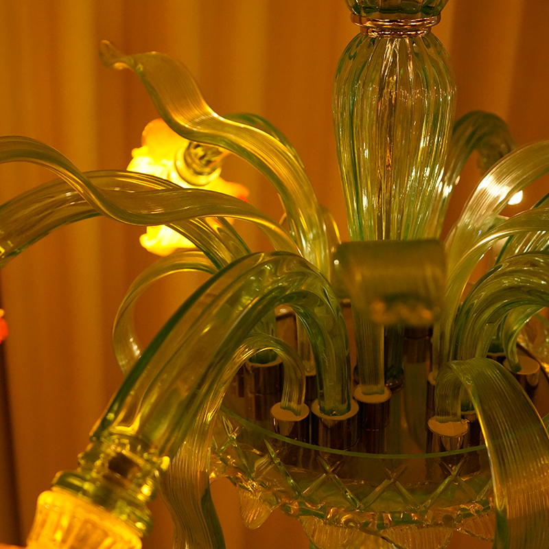 Murano Style Floral Chandelier