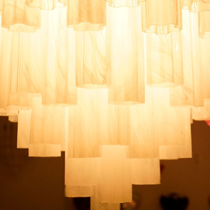  Casai- Light Dimmable Tiered Chandelier