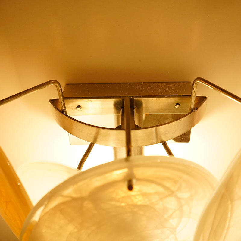 Gold Vintage Murano Glass Wall Lamp
