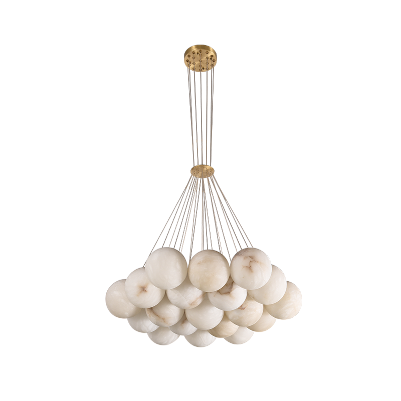  Alabaster Balls Chandelier