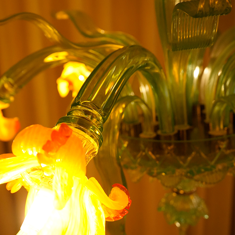 Murano Style Floral Chandelier
