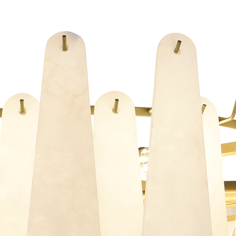 Anthea Spanish Alabaster Luxury Lamp Fixtures, Elegant Chandeliers