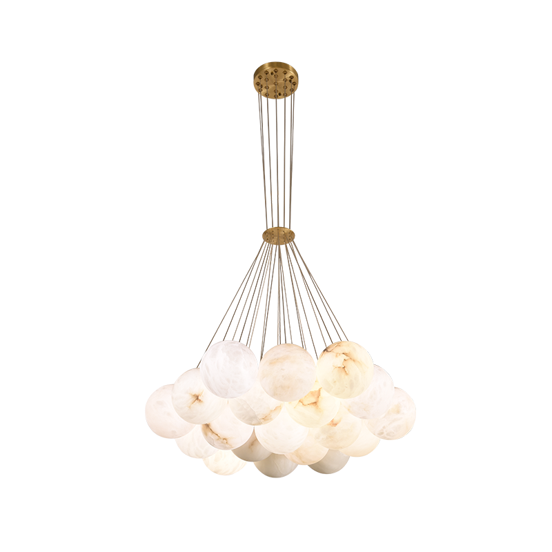  Alabaster Balls Chandelier