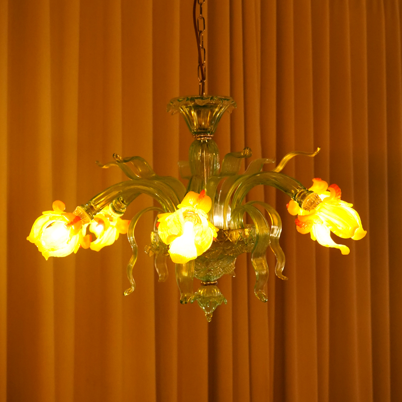 Murano Style Floral Chandelier