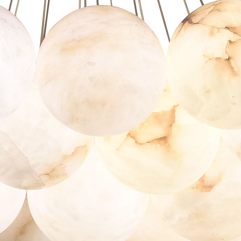  Alabaster Balls Chandelier