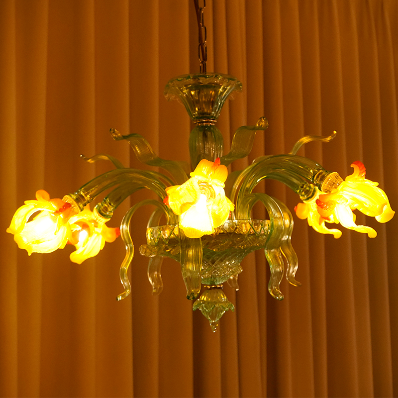 Murano Style Floral Chandelier