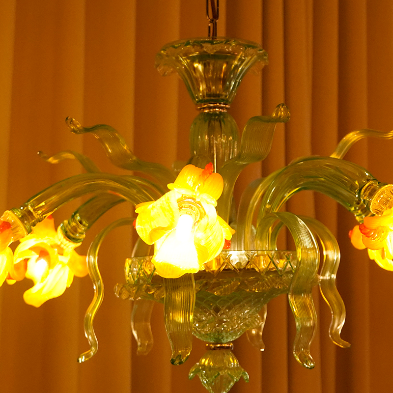 Murano Style Floral Chandelier