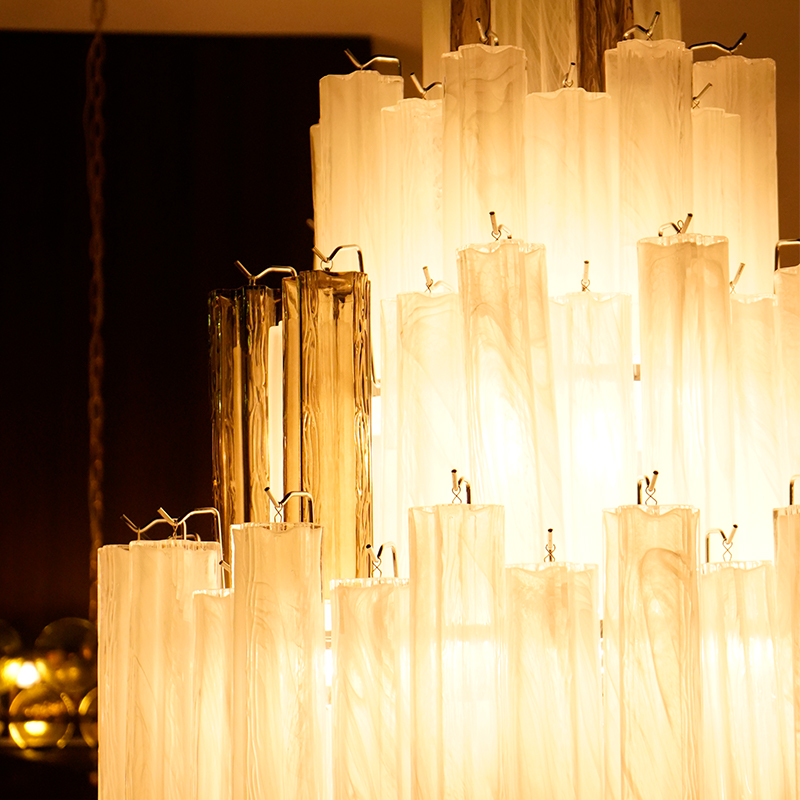  Casai- Light Dimmable Tiered Chandelier