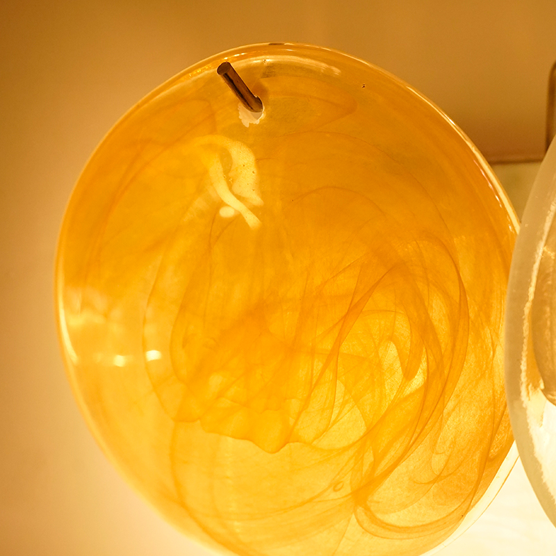 Gold Vintage Murano Glass Wall Lamp
