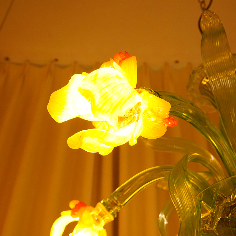Murano Style Floral Chandelier