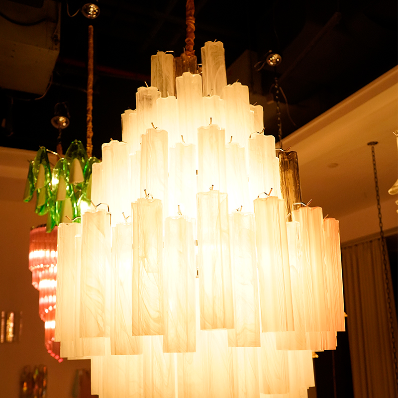  Casai- Light Dimmable Tiered Chandelier