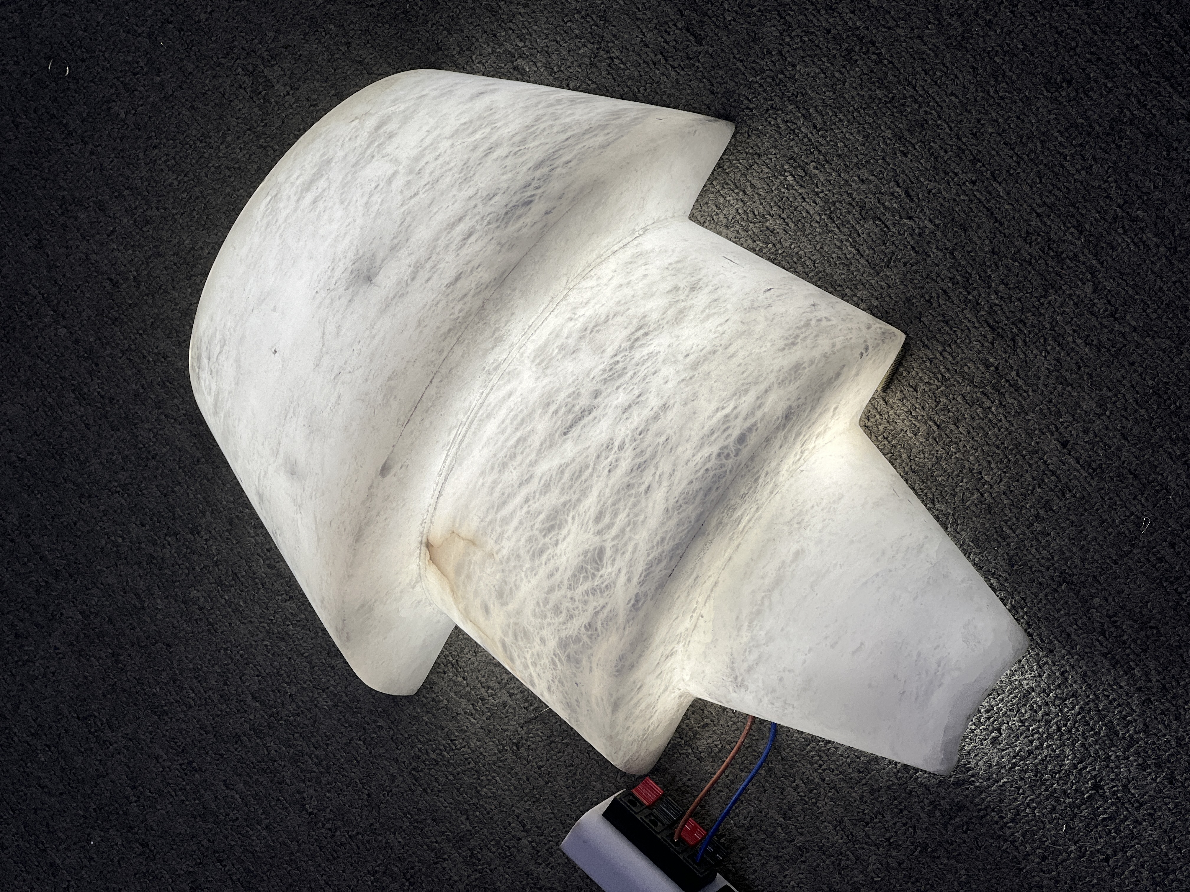 Alabaster Cone Snow Stone Wall Light - Modern Geometric Luxury Wall Sconce | Casai Lighting