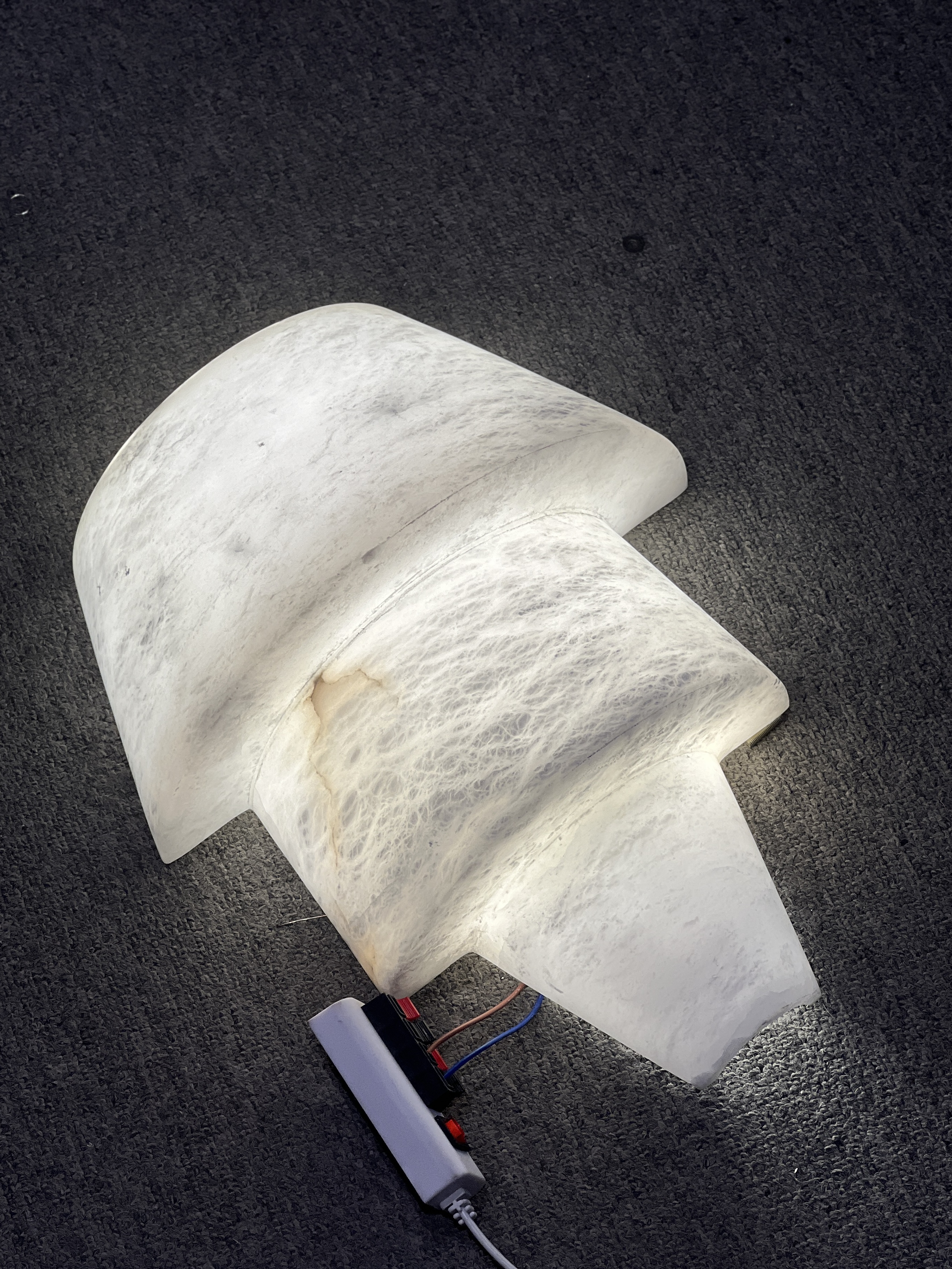 Alabaster Cone Snow Stone Wall Light - Modern Geometric Luxury Wall Sconce | Casai Lighting