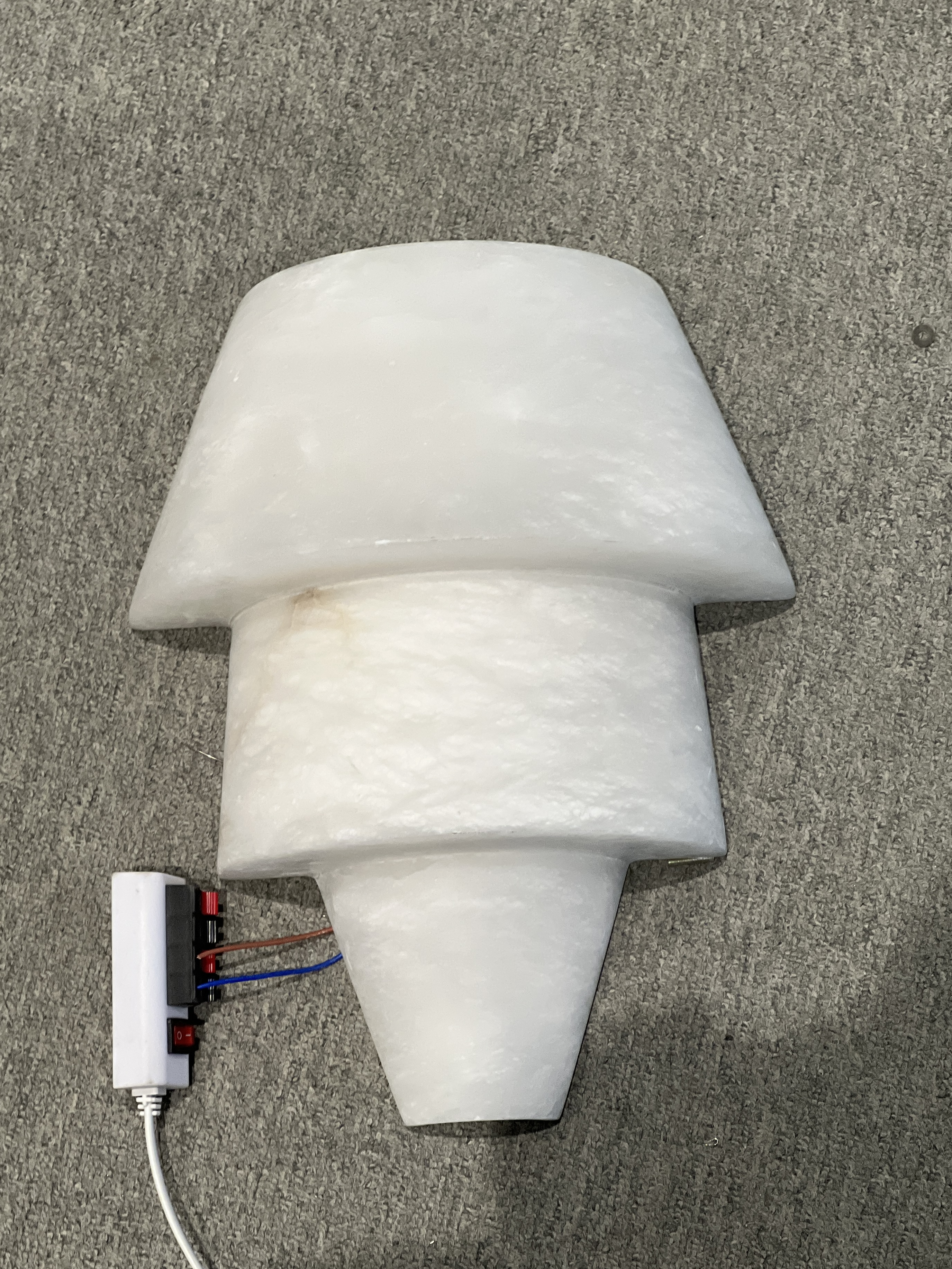Alabaster Cone Snow Stone Wall Light - Modern Geometric Luxury Wall Sconce | Casai Lighting