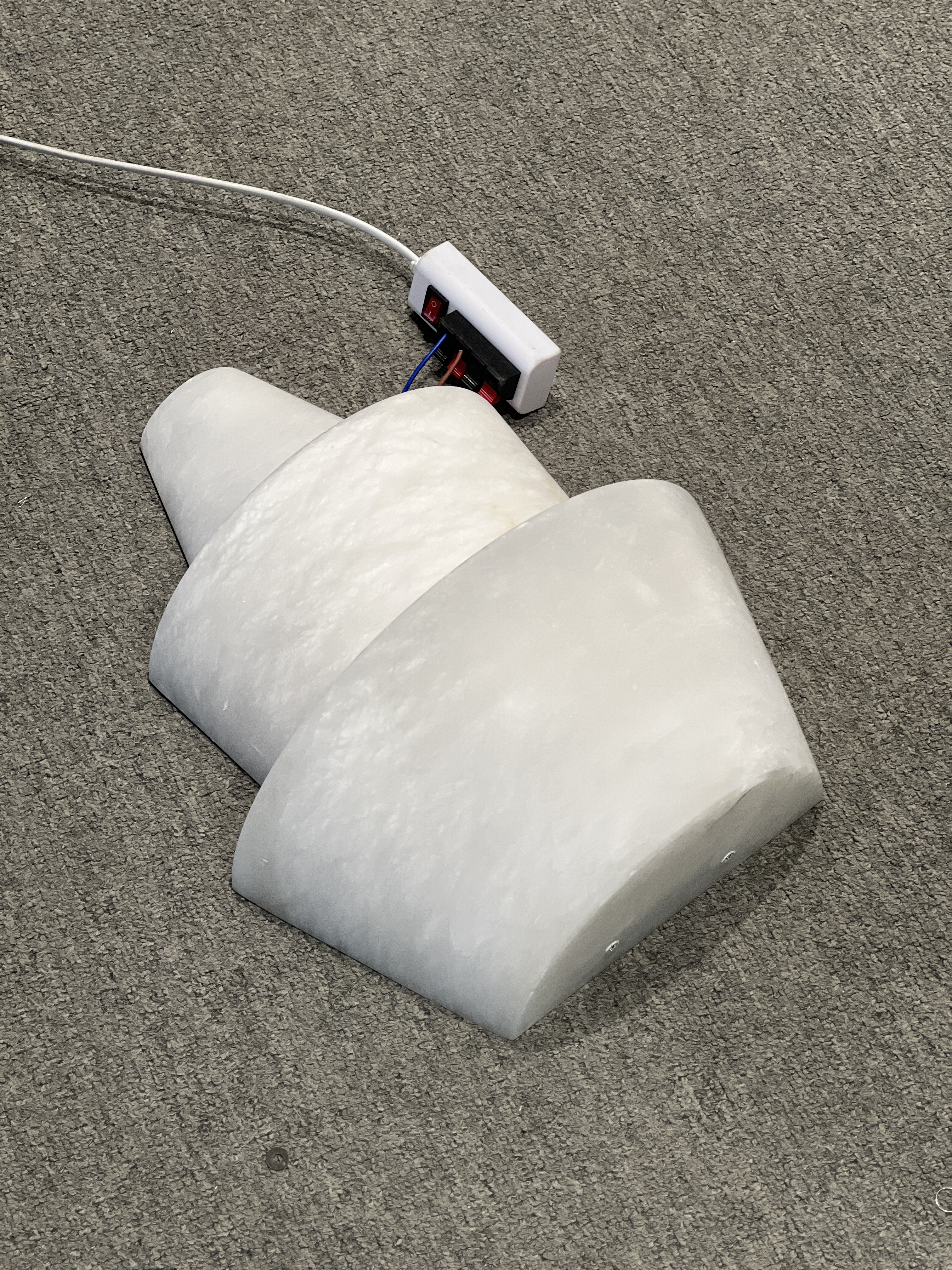 Alabaster Cone Snow Stone Wall Light - Modern Geometric Luxury Wall Sconce | Casai Lighting