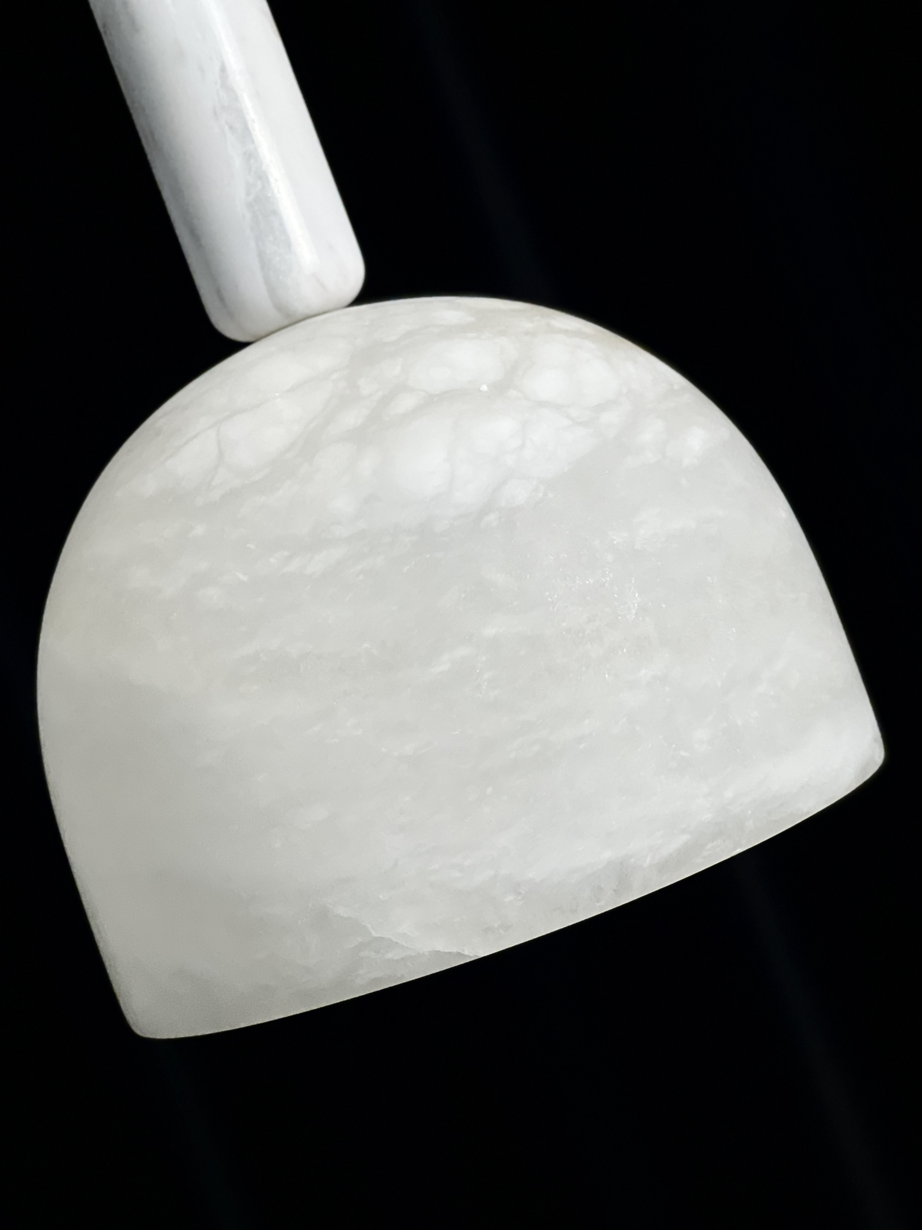 Handcrafted Acorn Alabaster Pendant Light - Ceiling Fixture with Adjustable Lighting, Modern Farmhouse Decor for Kitchen, Dining Room, Entryway 