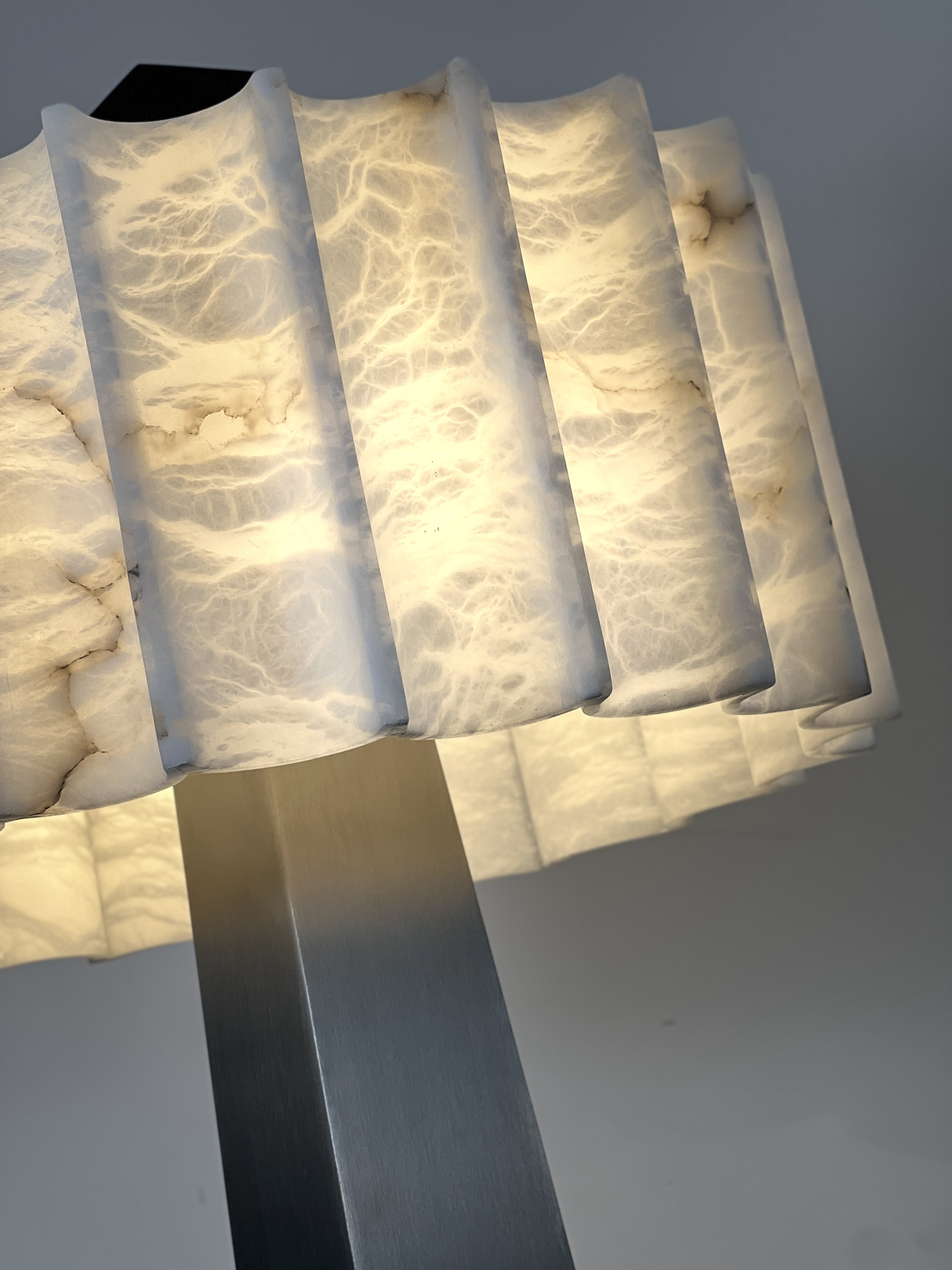 Casai Lighting Natural Spanish Alabaster Grandeur Floor Lamp, Luxury Standing Lamp for Living Room Bedroom